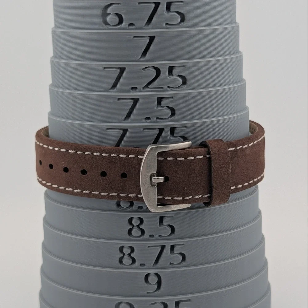 Selectron Cubic SCUB-10 Day Date Watch Taupe Sunburst 10 ATM Leather Strap Lume‎